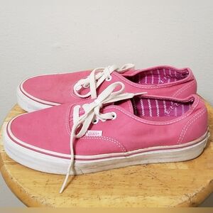Vans Pink Canvas Sneakers Unisex